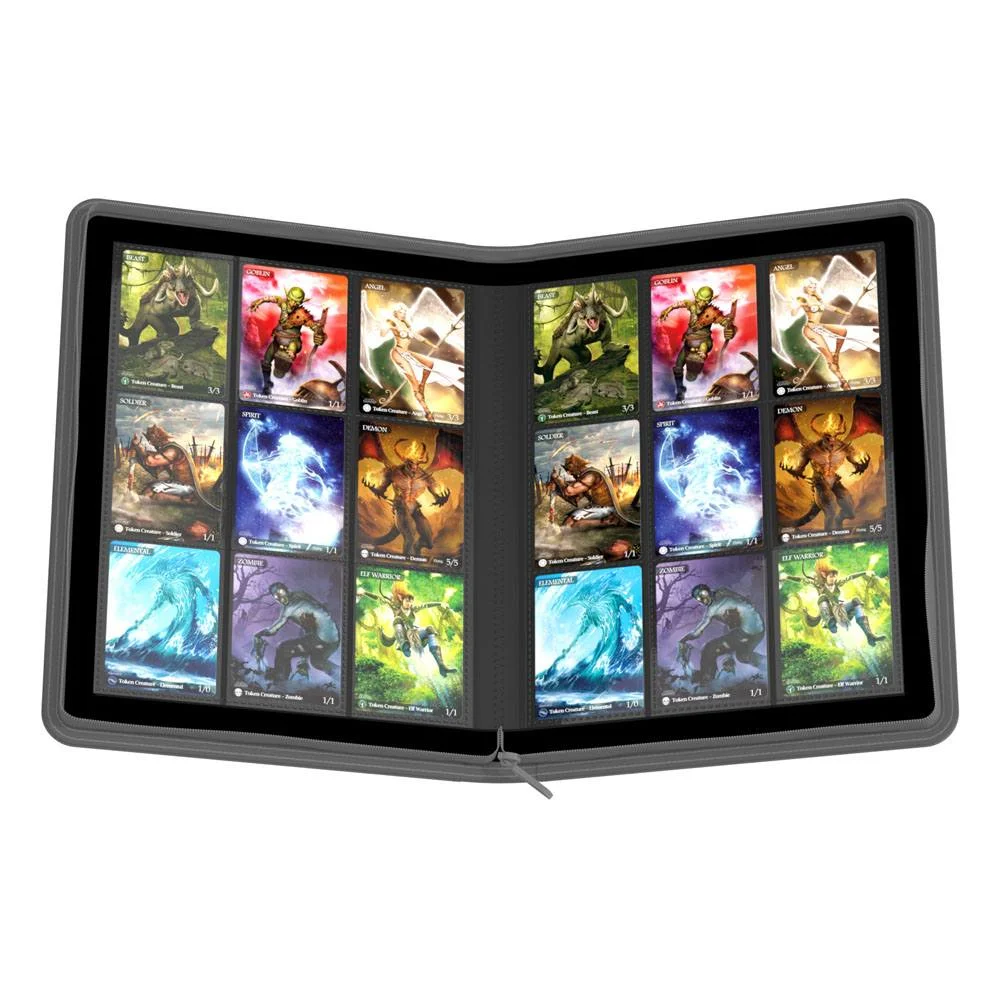 Ultimate Guard Zipfolio (360 double-sleeved cards) 18-Pocket 70 x 94 mm Xenoskin - Grey
